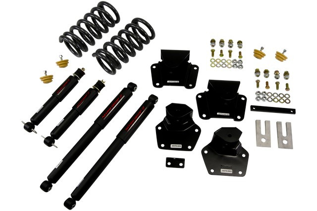 2"F-4"R Lowering Kit Nitro Drop Shocks 97-04 Dakota 2wd V6 - Click Image to Close